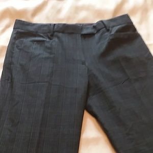 Gap Black Plaid Trousers size 4A